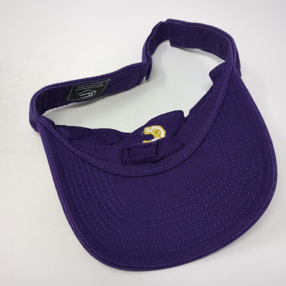 Outdoor Cap Strapback Visor Hat Solid Purple One … - image 7